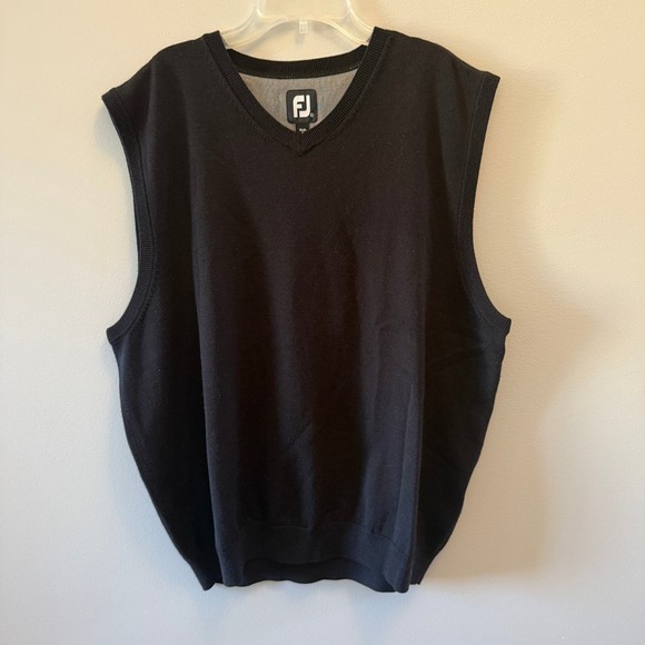 FootJoy Other - FootJoy FJ Mens V Neck Sweater Vest Black Golf XL